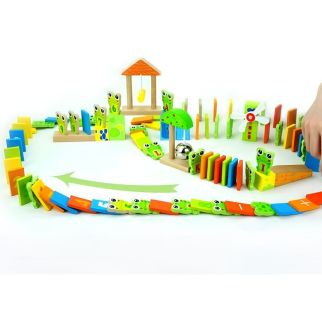 Domino Grenouille en Bois 100 Pcs