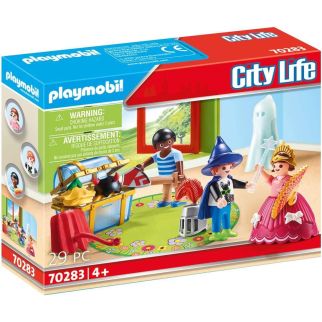 Enfants et malle de déguisements - Playmobil Playmobil City life 70283