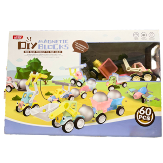 Engin de Construction Magnétiques 60Pcs