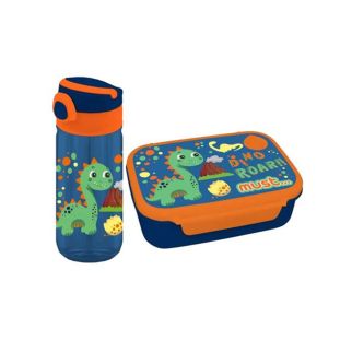 Coffret déjeuner Lunch Box et gourde Dino