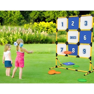 Jeu de Lancer de Frisbee avec Cible et 6 Frisbees