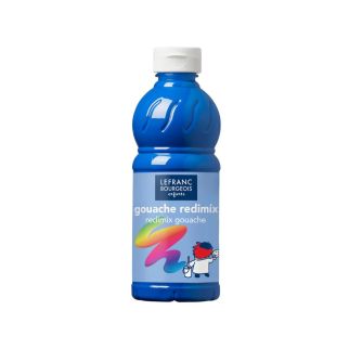 Gouache Redimix 500ml Bleu Primaire- Lefranc Bourgeois