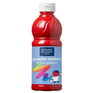 Lefranc Bourgeois – Gouache Redimix 500ml rouge Primaire – LB-188006