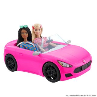 Mattel Barbie – Cabriolet rose, voiture de poupée – HBT92