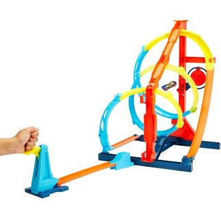 Hot Wheels Action – Circuit Cascade Triple Loop avec Lanceur