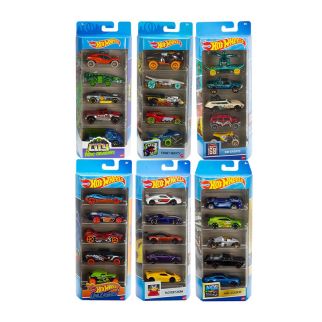 COFFRET 5 VOITURES HOT WHEELS
