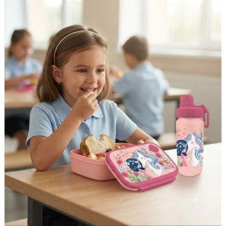 Set de Lunch Box Licorne Pour Fille - Must Team