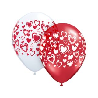 8 BALLONS COEUR COOL