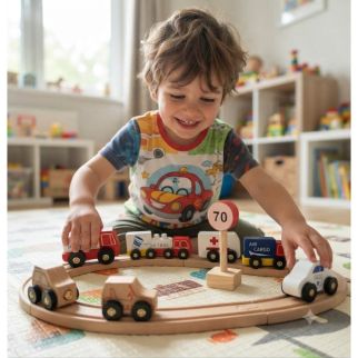 Set de véhicule en bois