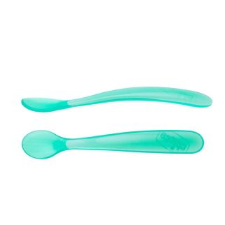 SOFT SILICON SPOON BI-PACK BOY 6M+