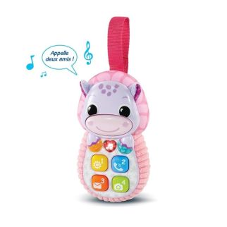 Toudoux Allo Bébé - Un Téléphone Hippopotame Rose