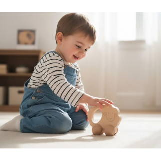 Voiture Mouton En Bois - Manchot