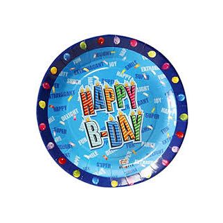 Assiettes happy birthday