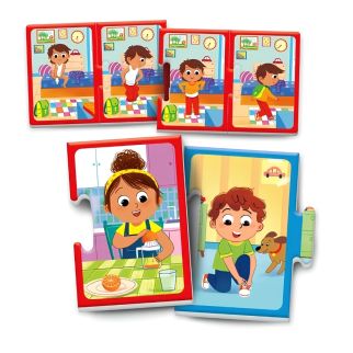 Clementoni J'apprends et Je Grandis – 16 Mini-Puzzles Éducatifs