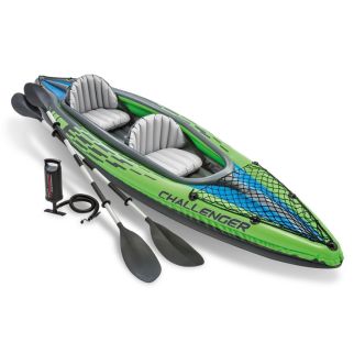 Kayak Gonflable Intex Challenger K2 – 2 Places avec Pagaies et Pompe