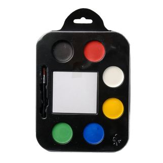 Kit de Maquillage à l'Eau 6 Couleurs – Goodmark Aqua Face Paint avec Pinceau