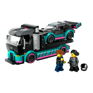 La Voiture de Course et le Camion de Transport de Voitures - LEGO City 60406