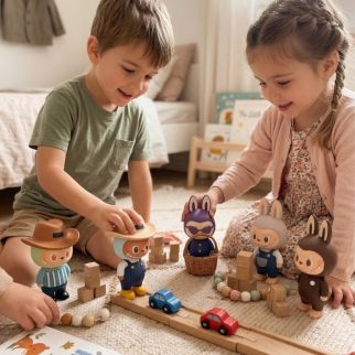Figurines Labubu Collection – Pack de 6 Personnages