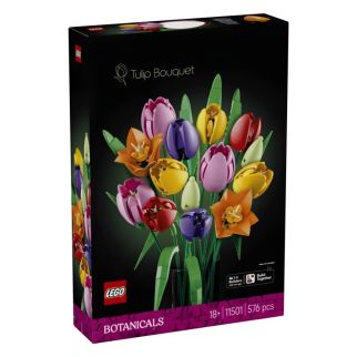 LEGO Botanicals Le Bouquet de Tulipes 11501 – 14 Fleurs Artificielles à Construire