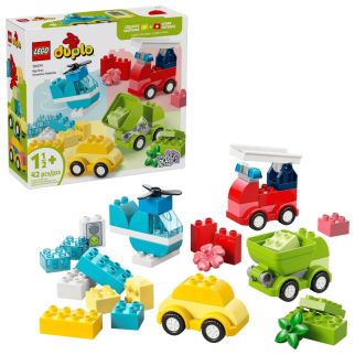 LEGO DUPLO 10474 – Les Véhicules Créatifs : Set de Construction 4 en 1