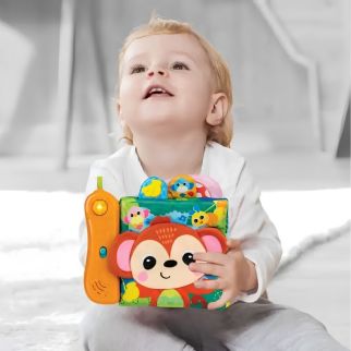 Livre sensoriel des animaux de la jungle winfun