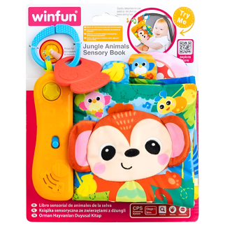 Livre sensoriel des animaux de la jungle winfun
