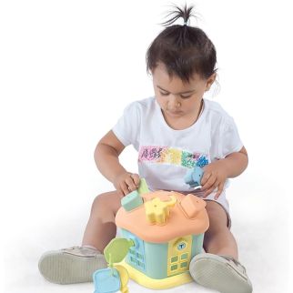 Maison Formes avec Clés - Shape Sorter Bébé - Dolu