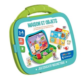 Mallette Magnétique Éducative Maison et Objets Clementoni