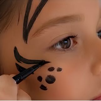Maquillage à l'Eau 14g Noir – Goodmark Grease Makeup Crème pour Enfant