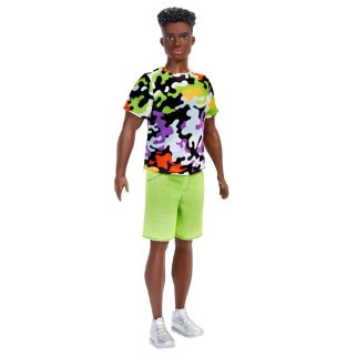 Mattel Barbie – Poupée Ken Fashionista Camouflage, Mode & Diversité – HBV23