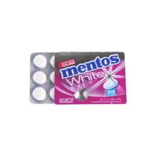 MENTOS WHITE GUM BLISTER TUTTI FRUTTI