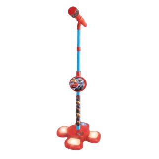 Micro Karaoké enfant Cars 3 avec Pied Réglable et Effets lumineux
