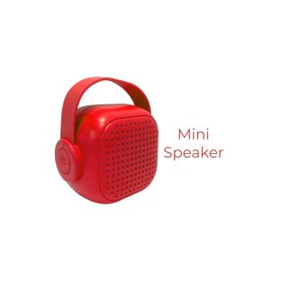 Mini Haut Parleur Sans fil Bluetooth -Wster-Rouge