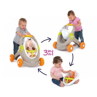 Poussette poupée Minikiss 3 en 1