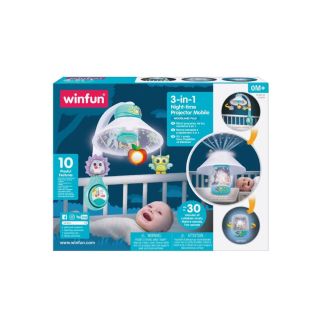 Projecteur Bébé 3 en 1 Winfun – Mobile, Veilleuse et Musique