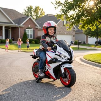 Moto BMW S1000RR à Batterie Pour Enfant – Réplique Sportive Électrique avec Roues auxiliaires
