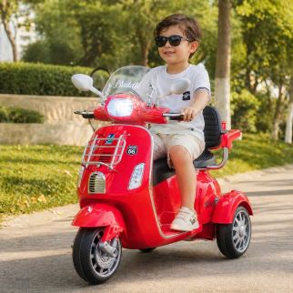 Moto Vespa Électrique Enfant 12V – Double Siège