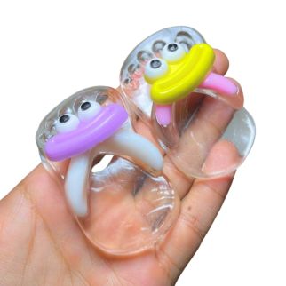 Paire de Squishy Anti-Stress Transparente