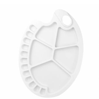 Funbo – Palette plastique Ovale 34x25cm – FO-ACC-PLT-O3425