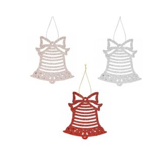 PAQUET 3 CLOCHES 4 COUL ASST 9.5x10.5CM