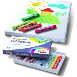 Pastels à l'huile 12 couleurs - Pentel