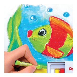 Pastels à l'huile Pentel - Boîte de 16 couleurs - Palette étendue
