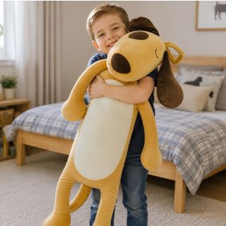 Peluche chien géant 100 cm, Nounours XXL Ultra Doux