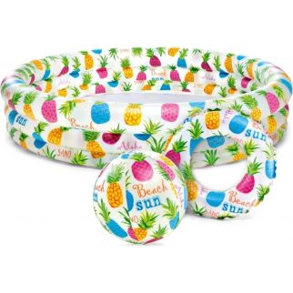 Petite Piscine Ananas avec Bouée et Balles - Intex