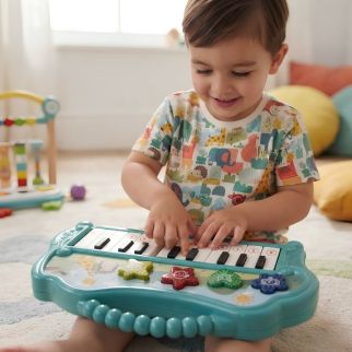 Piano Électronique Portable pour enfant avec Sons d’Animaux et lumières