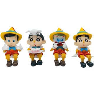 Figurines Pinocchio Collection X4 en PVC