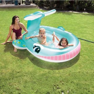 Piscine gonflable Baleine avec fontaine intégrée - Intex