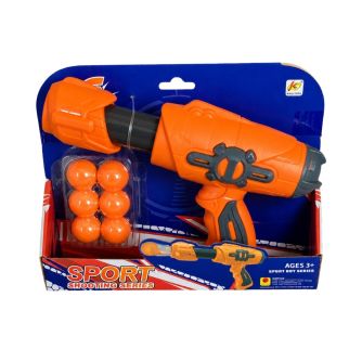 Pistolet à Balles en Mousse orange, jeu de Tir pour enfant