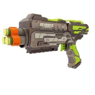 Pistolet Delta Striker – Lanceur à Fléchettes en Mousse avec Barillet Rotatif 3 Dards