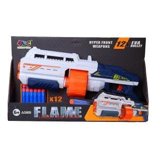 Pistolet Flame Shooting Game EVA – Jeu de Tir avec Projectiles en Mousse
